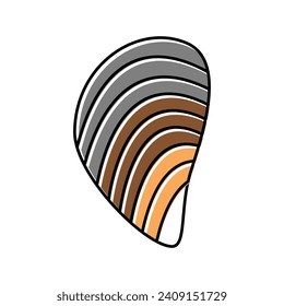 mussels ocean color icon vector. mussels ocean sign. isolated symbol illustration