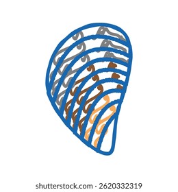 mussels ocean doodle icon sketch vector. mussels ocean sign. isolated symbol illustration