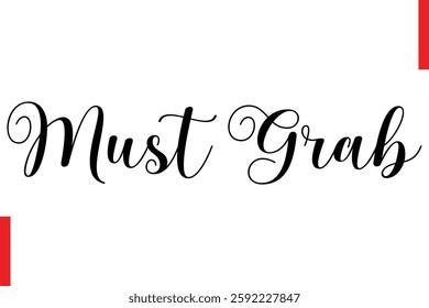 Must Grab Best sale saying typography text