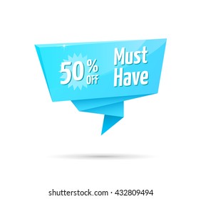 Must Have 50% Off Blue Tag
