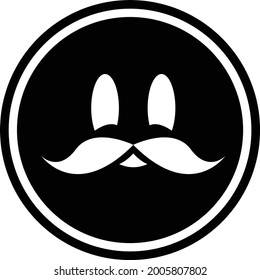 Mustach Logo you can use it as a babershop logo, or anything you want