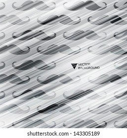 Mustache background in modern style/Design modern template can be used for brochure, banners/ hipster vector