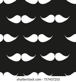 Mustache background, seamless pattern