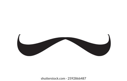 mustache beard black color sign symbol object icon decoration ornament happy father day papa male man businessman mustache beard object june month 2025 year happy father day gift parent family father