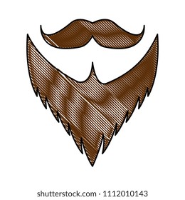 mustache and beard hipster style