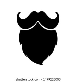 Mustache with a beard Icon 