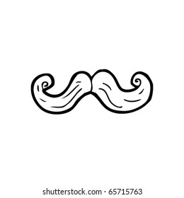 mustache cartoon