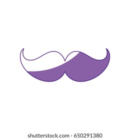 mustache cartoon style