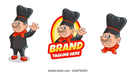 Mustache Chef Say Hi With Friendly