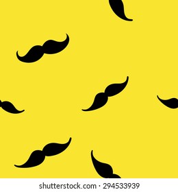 Mustache Colored Seamless Pattern