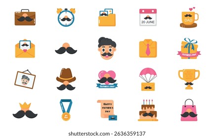 mustache for Father’s Day design themes.