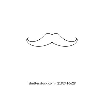 Mustache, fashion, beard icon. Vector illustration.