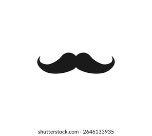 Mustache, moda, ícone de barba. Ilustração vetorial.