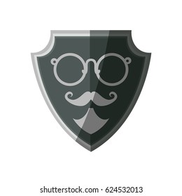 Mustache and glasses