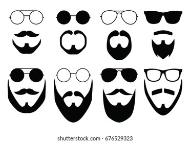 Mustache and Glasses