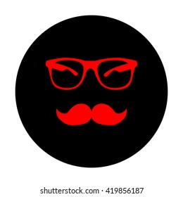 Mustache and Glasses sign
