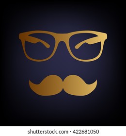 Mustache and Glasses sign