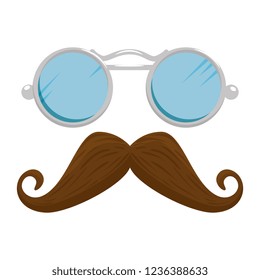 mustache and glasses style hipster accessories