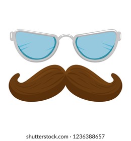 mustache and glasses style hipster accessories