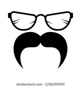 mustache and glasses style hipster accessories