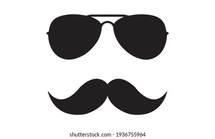 Mustache Glasses Vector Clip Art Stock Vector (Royalty Free) 1936755964 ...