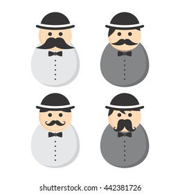 mustache guy avatar portrait picture icon