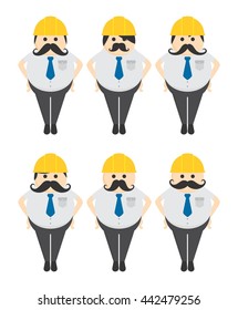mustache guy cartoon character