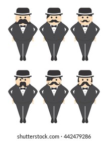 mustache guy cartoon character