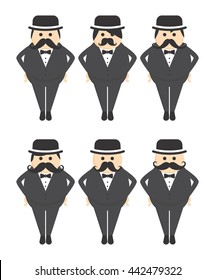 mustache guy cartoon character