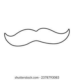 mustache hair face line male icon element