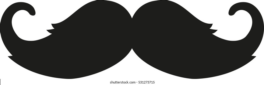 Mustache with hairs