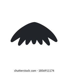 Mustache hand drawn doodle style.