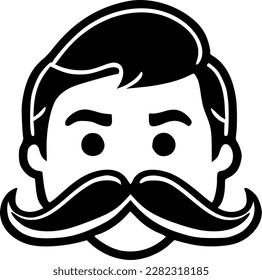 Mustache - High Quality Vector Logo - Vector illustration ideal for T-shirt graphic