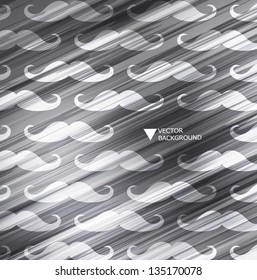 Mustache hipster background in modern style/Design modern template can be used for brochure, banners or website layout vector.