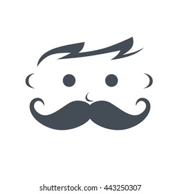 mustache hipster face