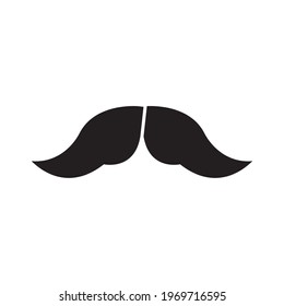 mustache hipster style isolated icon