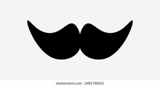 Icono de bigote colección. Una elegante y exuberante colección de bigotes hipster. eps10