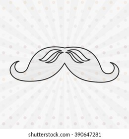 mustache icon design 