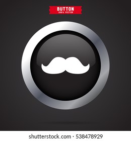 mustache icon design