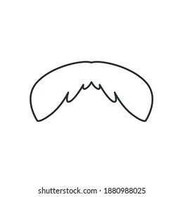 mustache icon design, hipster gentleman and man theme Vector illustration