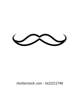 Mustache icon. Design template vector