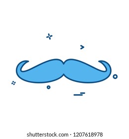 Mustache icon design vector