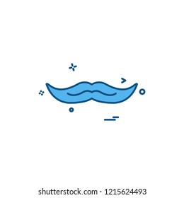 Mustache icon design vector 