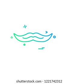 Mustache icon design vector 