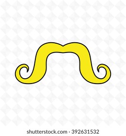 mustache icon design, vector illustration eps10 graphic 