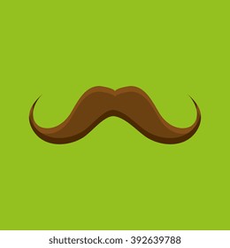 mustache icon design, vector illustration eps10 graphic 