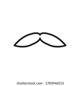 Mustache Icon Design Vector Template