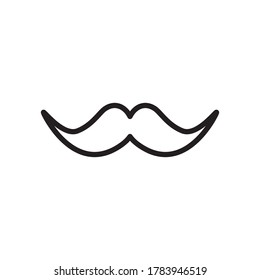 Mustache Icon Design Vector Template