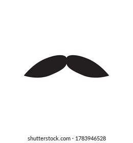 Plantilla de vectores de diseño de iconos de bigote