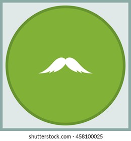 Mustache icon. Flat illustration.